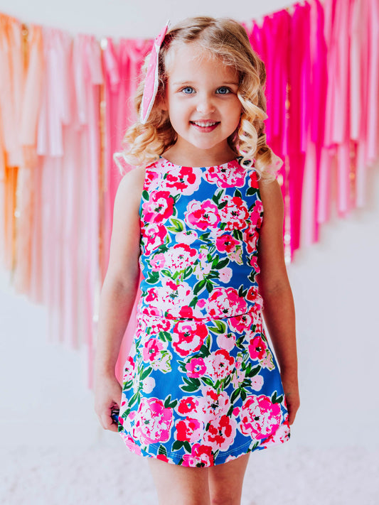 Active Skort Set - Joyful Poppies