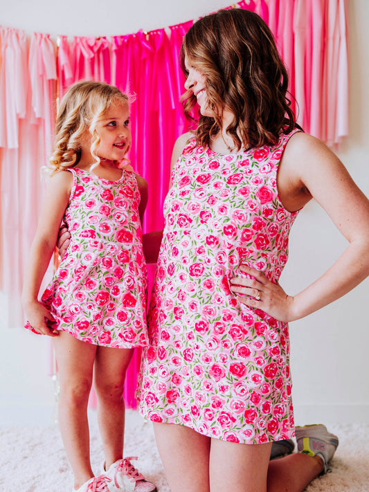 Women's Active Dress - Covered in Roses